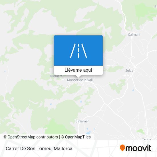 Mapa Carrer De Son Tomeu