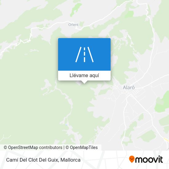 Mapa Camí Del Clot Del Guix