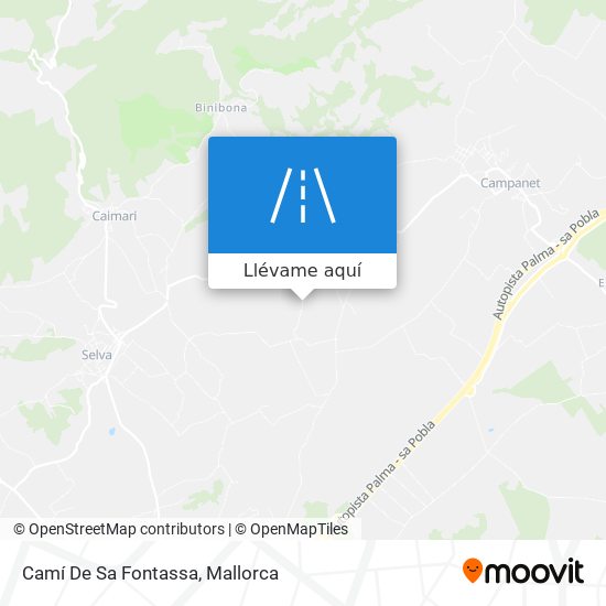Mapa Camí De Sa Fontassa