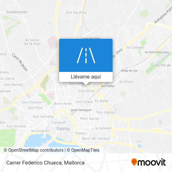 Mapa Carrer Federico Chueca