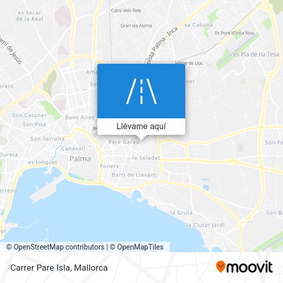Mapa Carrer Pare Isla
