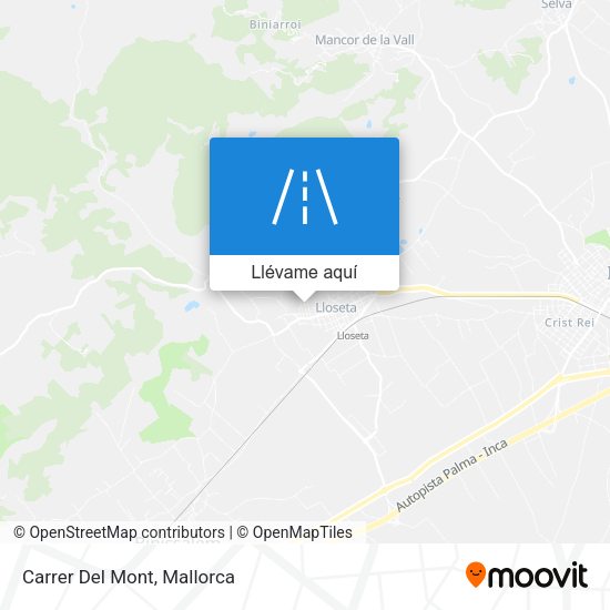Mapa Carrer Del Mont