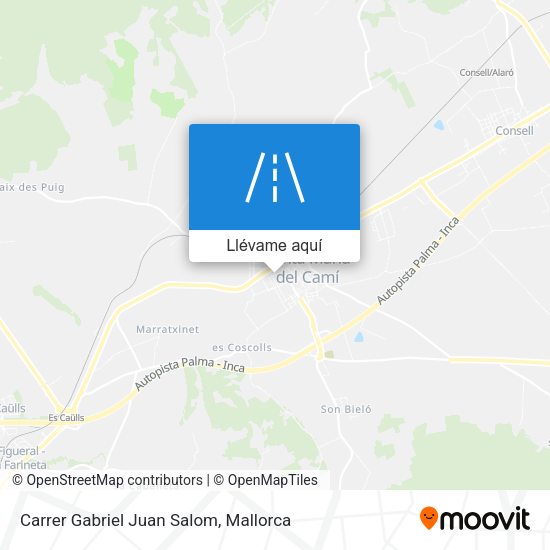 Mapa Carrer Gabriel Juan Salom