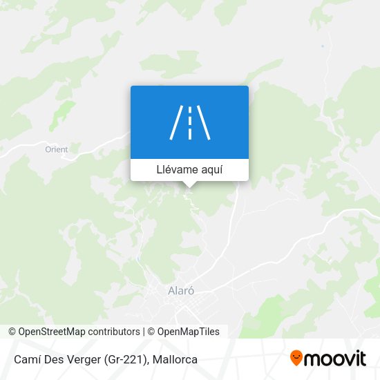 Mapa Camí Des Verger (Gr-221)