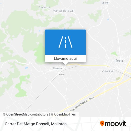 Mapa Carrer Del Metge Rossell