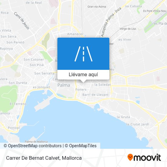 Mapa Carrer De Bernat Calvet
