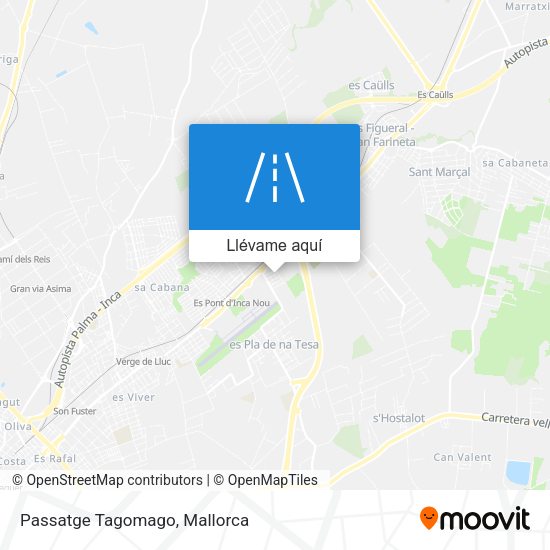 Mapa Passatge Tagomago