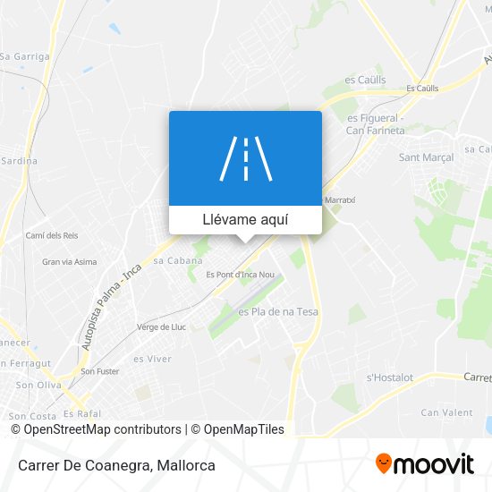 Mapa Carrer De Coanegra