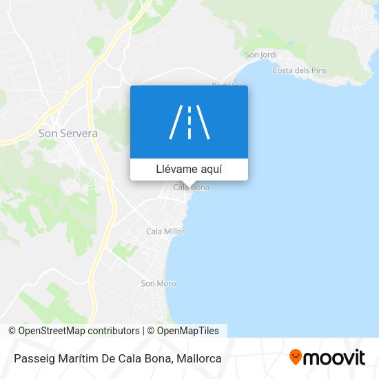 Mapa Passeig Marítim De Cala Bona