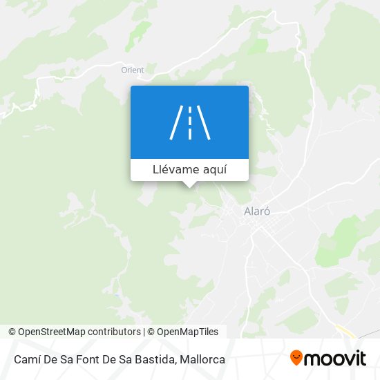 Mapa Camí De Sa Font De Sa Bastida