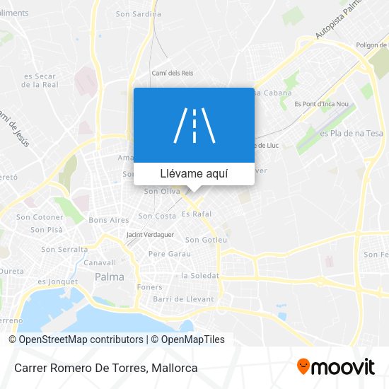 Mapa Carrer Romero De Torres