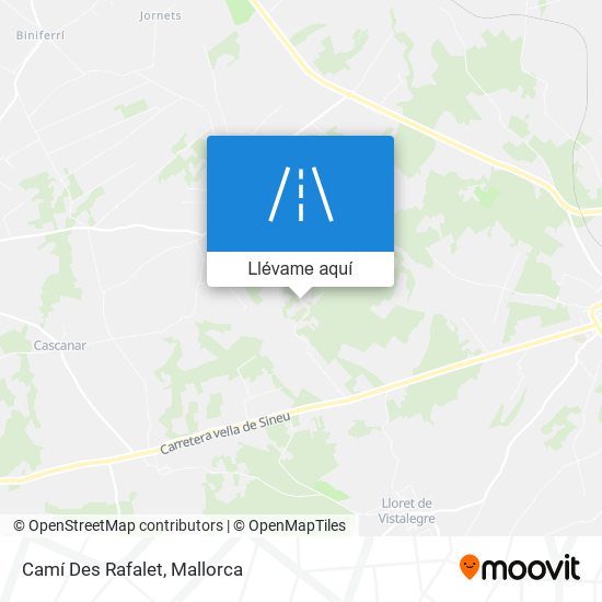 Mapa Camí Des Rafalet