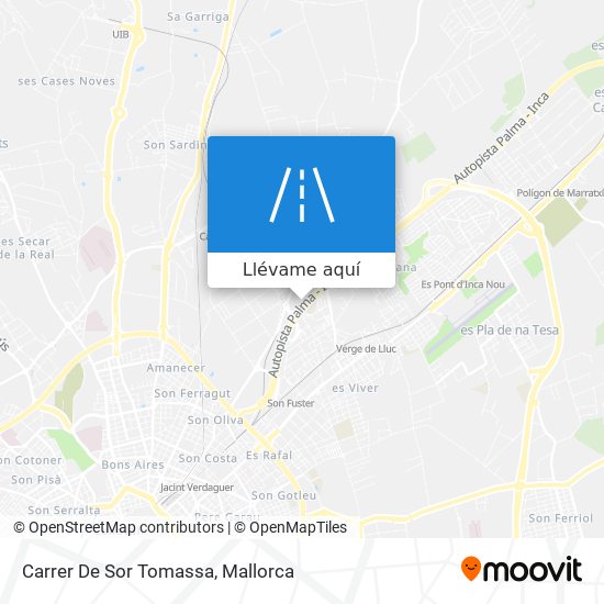 Mapa Carrer De Sor Tomassa