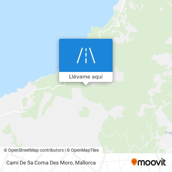 Mapa Camí De Sa Coma Des Moro