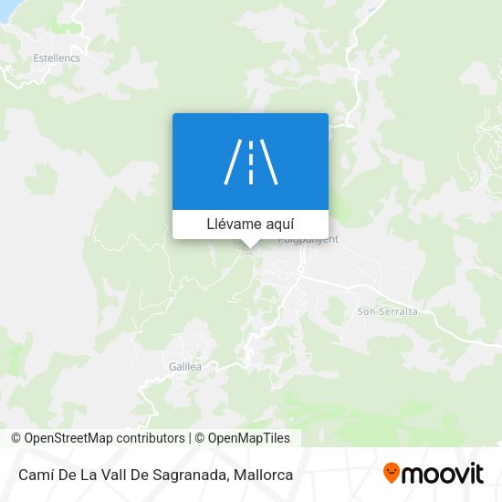 Mapa Camí De La Vall De Sagranada