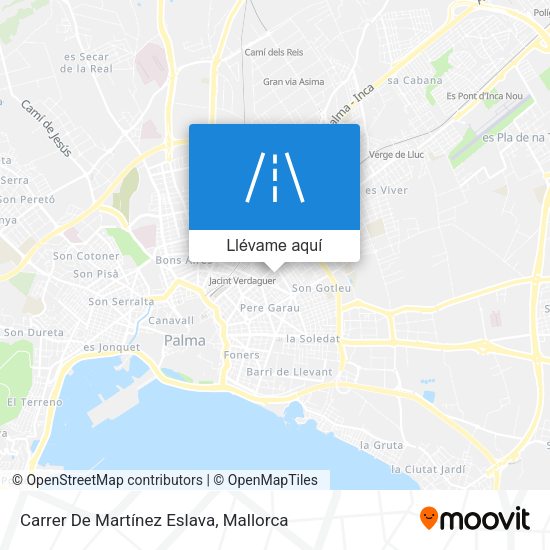 Mapa Carrer De Martínez Eslava