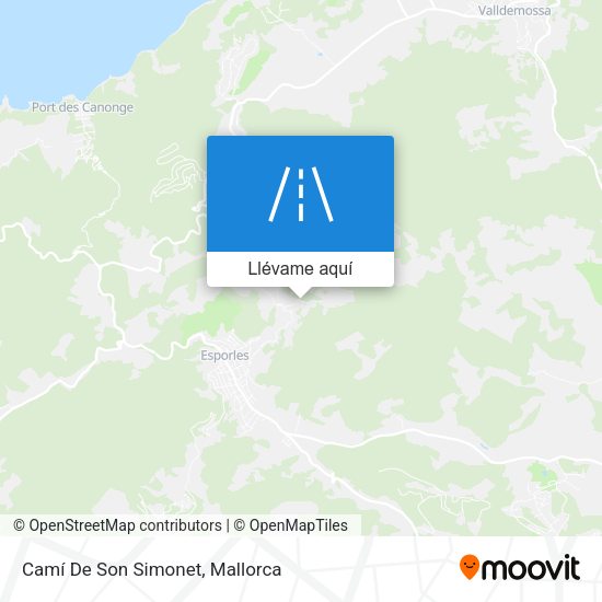 Mapa Camí De Son Simonet