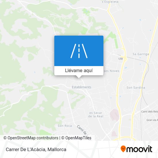 Mapa Carrer De L'Acàcia