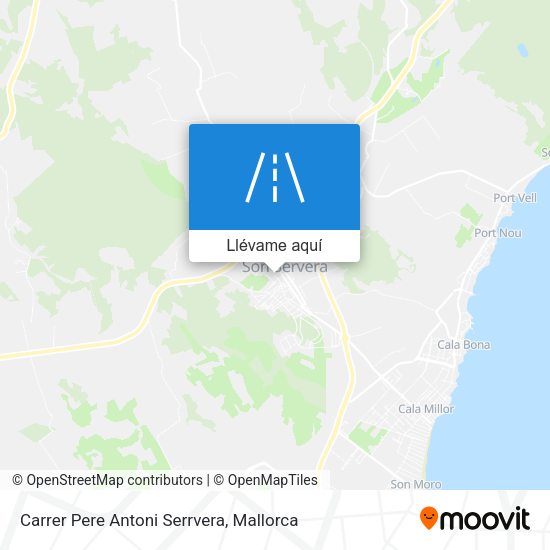 Mapa Carrer Pere Antoni Serrvera
