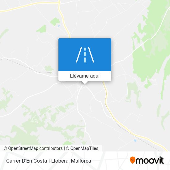 Mapa Carrer D'En Costa I Llobera