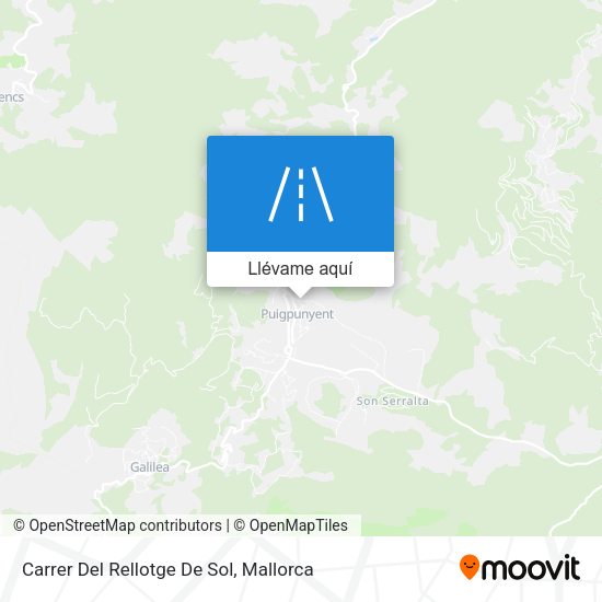 Mapa Carrer Del Rellotge De Sol