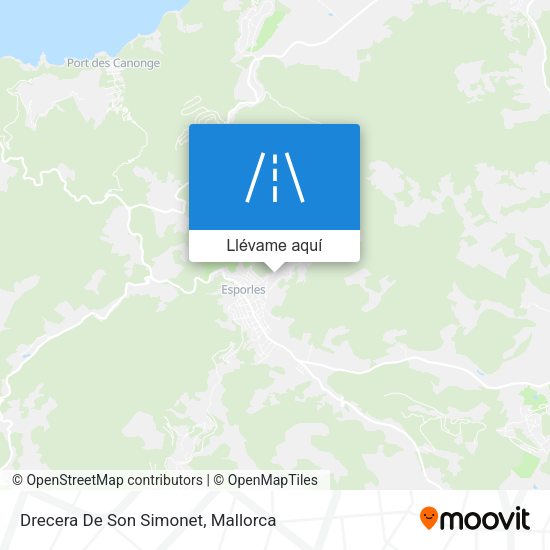 Mapa Drecera De Son Simonet