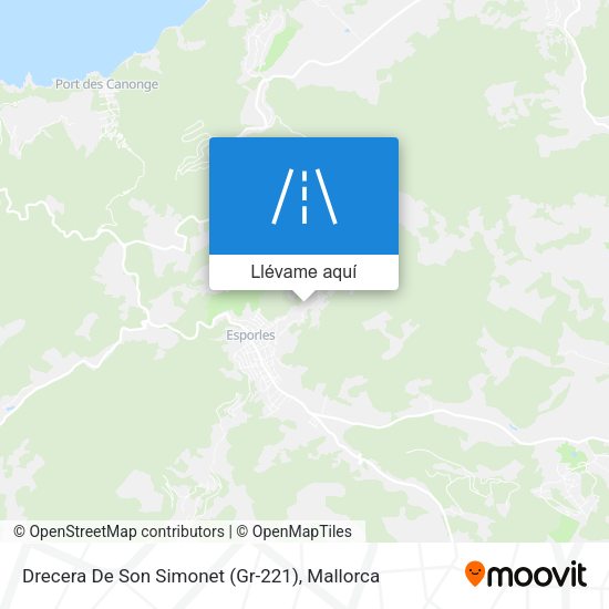 Mapa Drecera De Son Simonet (Gr-221)