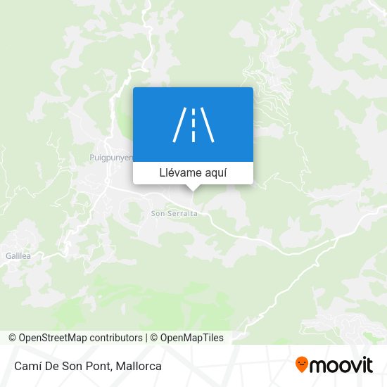 Mapa Camí De Son Pont