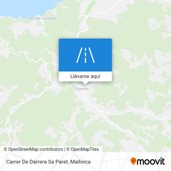 Mapa Carrer De Darrera Sa Paret