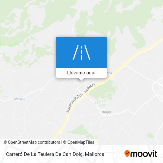 Mapa Carreró De La Teulera De Can Dolç