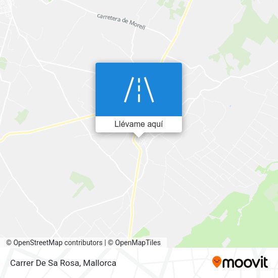 Mapa Carrer De Sa Rosa