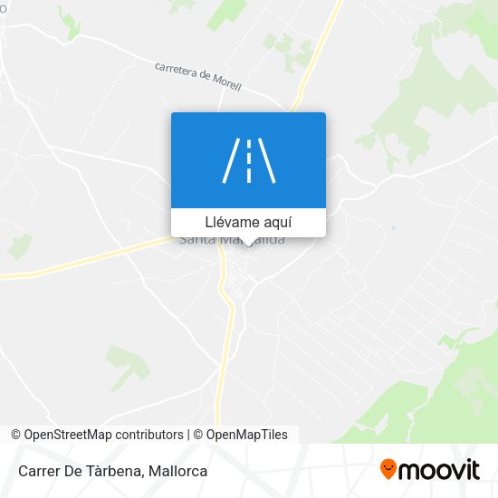 Mapa Carrer De Tàrbena