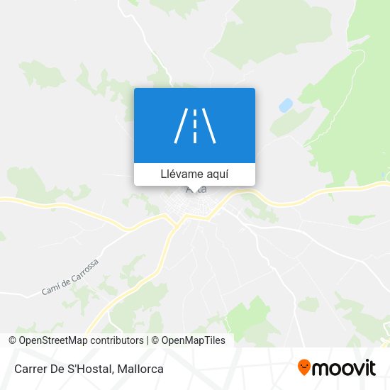 Mapa Carrer De S'Hostal
