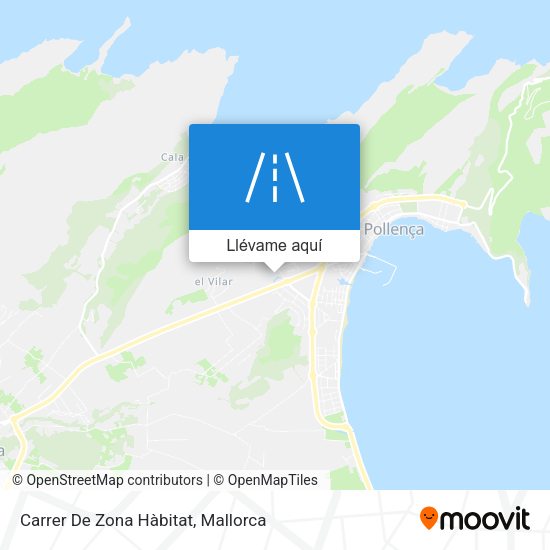 Mapa Carrer De Zona Hàbitat