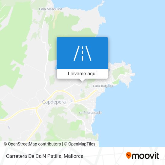 Mapa Carretera De Ca'N Patilla