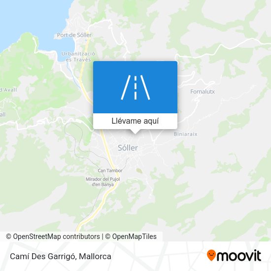 Mapa Camí Des Garrigó