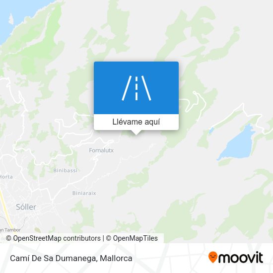 Mapa Camí De Sa Dumanega
