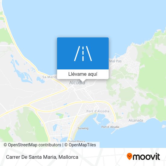 Mapa Carrer De Santa Maria