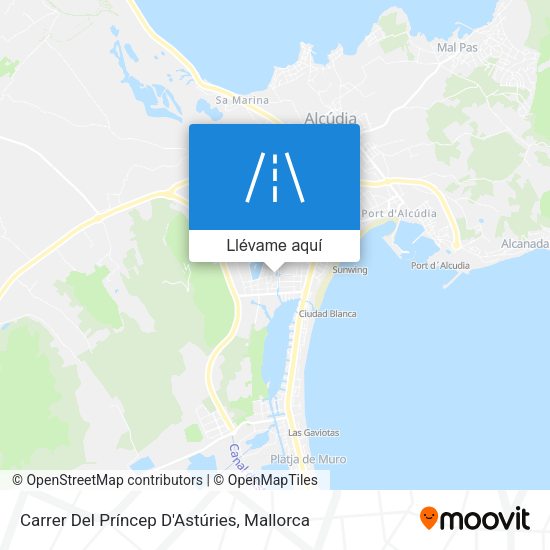 Mapa Carrer Del Príncep D'Astúries