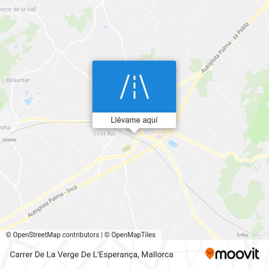 Mapa Carrer De La Verge De L'Esperança