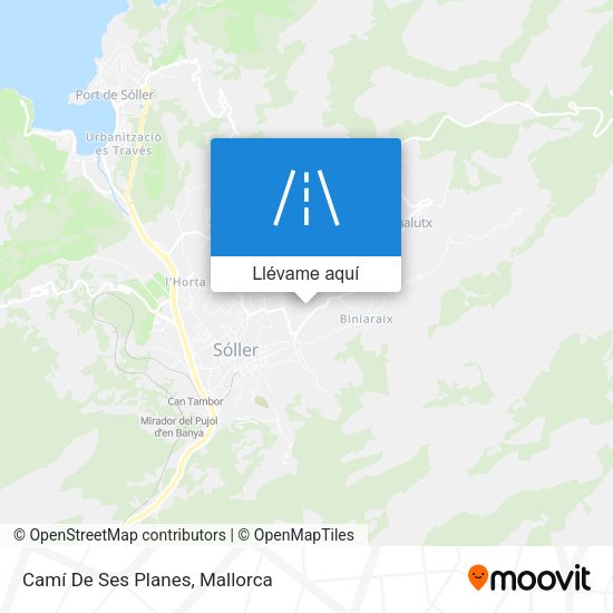 Mapa Camí De Ses Planes
