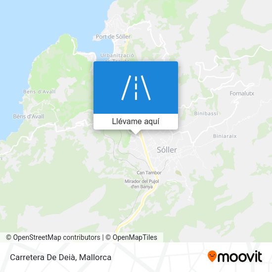 Mapa Carretera De Deià