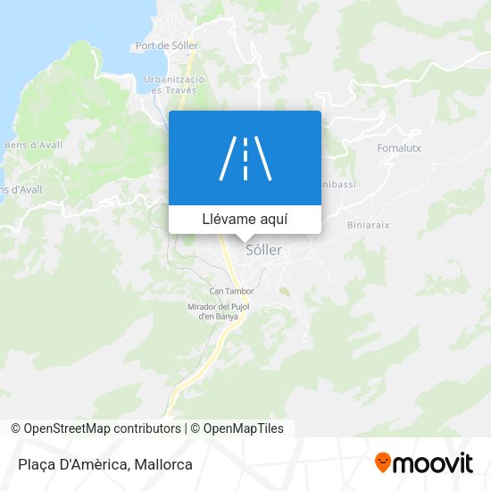 Mapa Plaça D'Amèrica