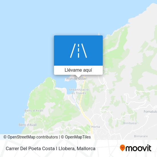Mapa Carrer Del Poeta Costa I Llobera