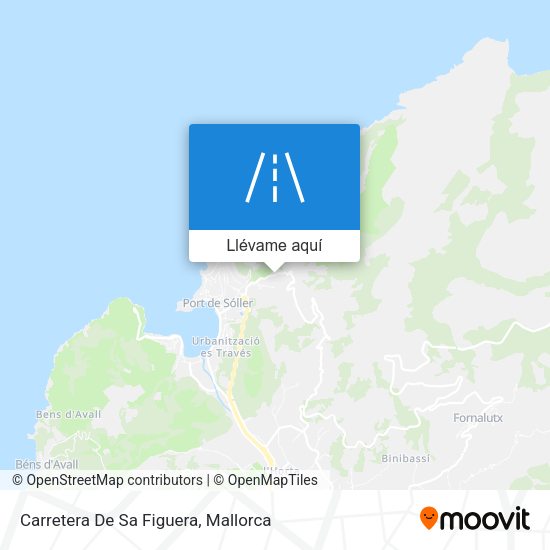Mapa Carretera De Sa Figuera