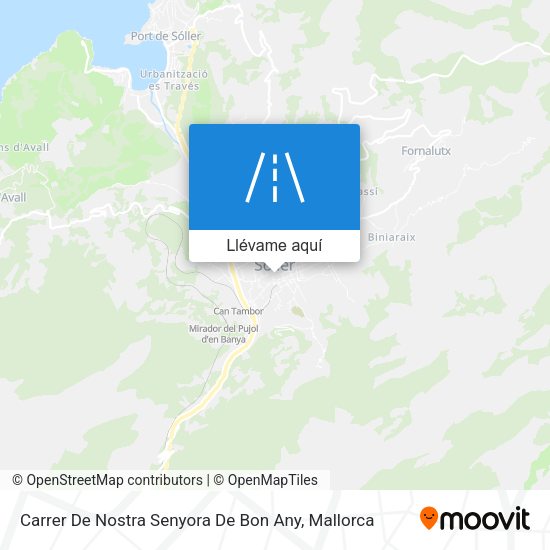 Mapa Carrer De Nostra Senyora De Bon Any