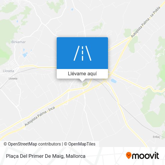 Mapa Plaça Del Primer De Maig