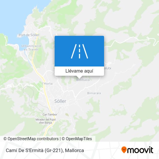 Mapa Camí De S'Ermità (Gr-221)