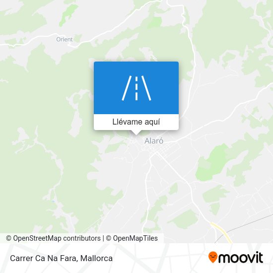 Mapa Carrer Ca Na Fara