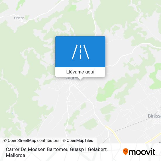 Mapa Carrer De Mossen Bartomeu Guasp I Gelabert